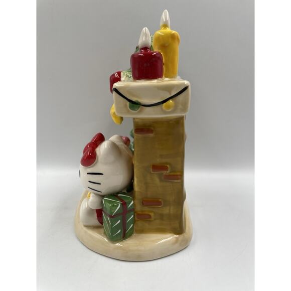 Hello Kitty Blue Sky Clayworks 2024 Christmas Fireplace New